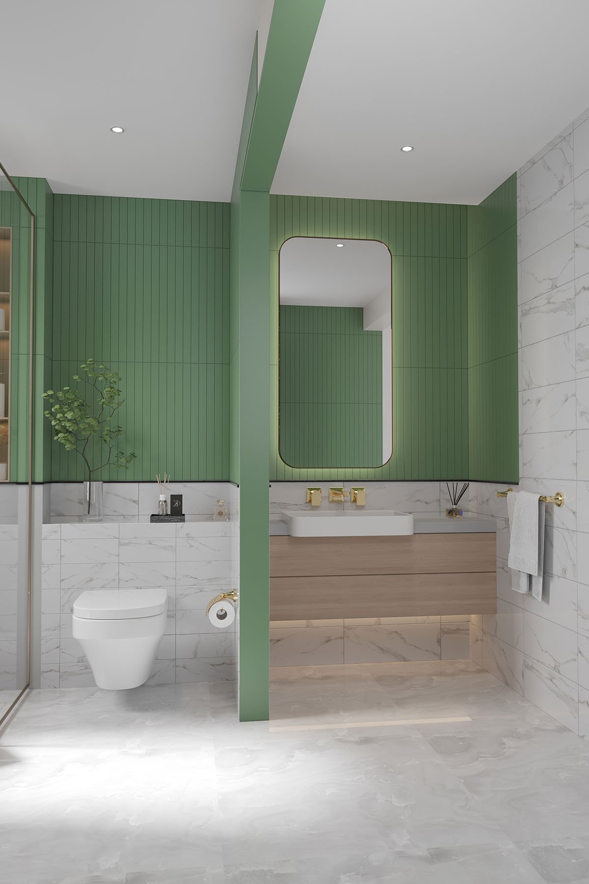 BANYO AKSESUARI SETİ GOLD 3'lü