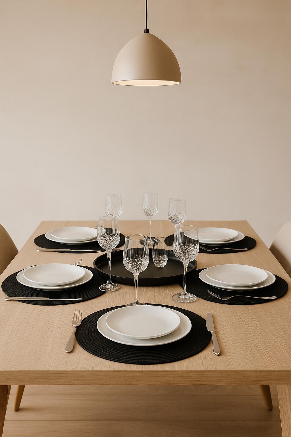 American Servis 6'lı set Siyah