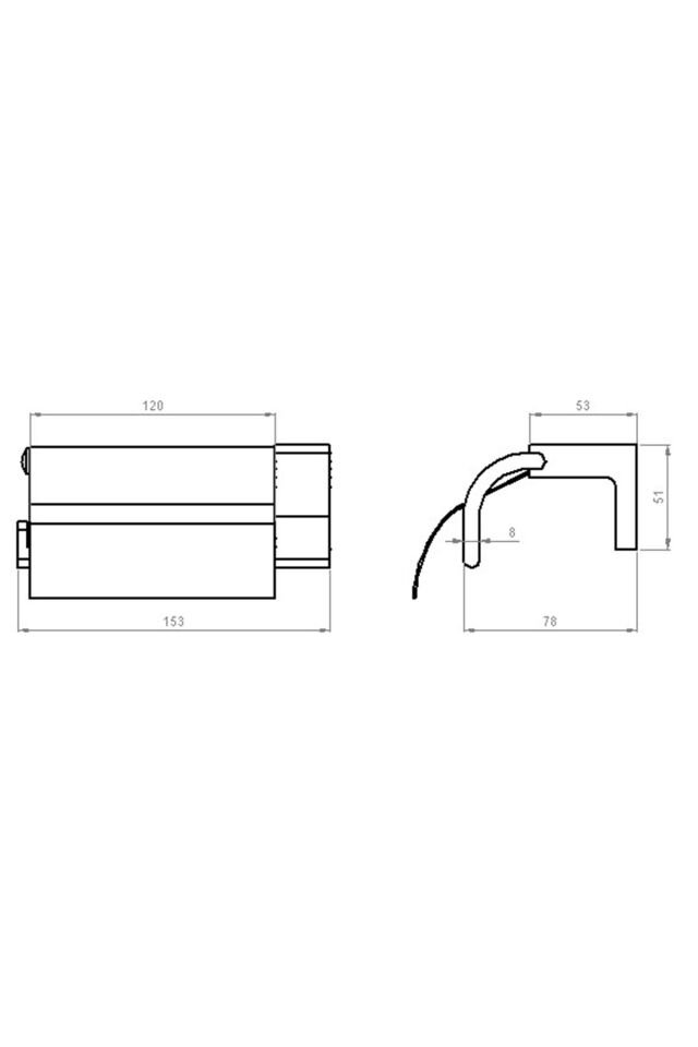 KAPAKLI TUVALET KAĞITLIGI - KROM