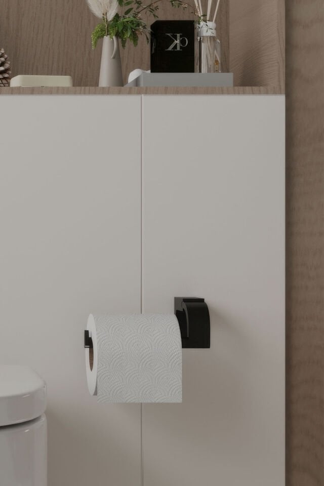 TUVALET KAĞITLIGI - SİYAH