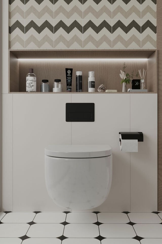 KAPAKLI TUVALET KAĞITLIGI - SİYAH