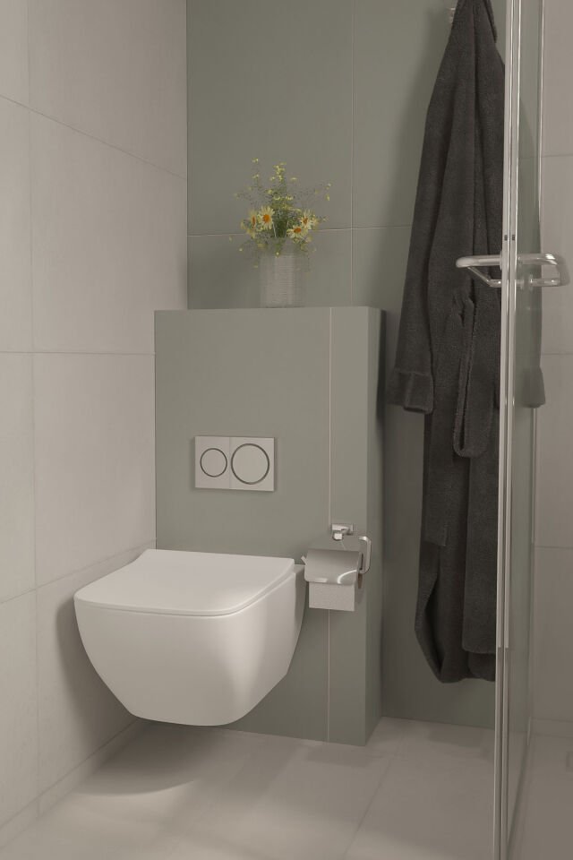 KAPAKLI TUVALET KAĞITLIGI - KROM