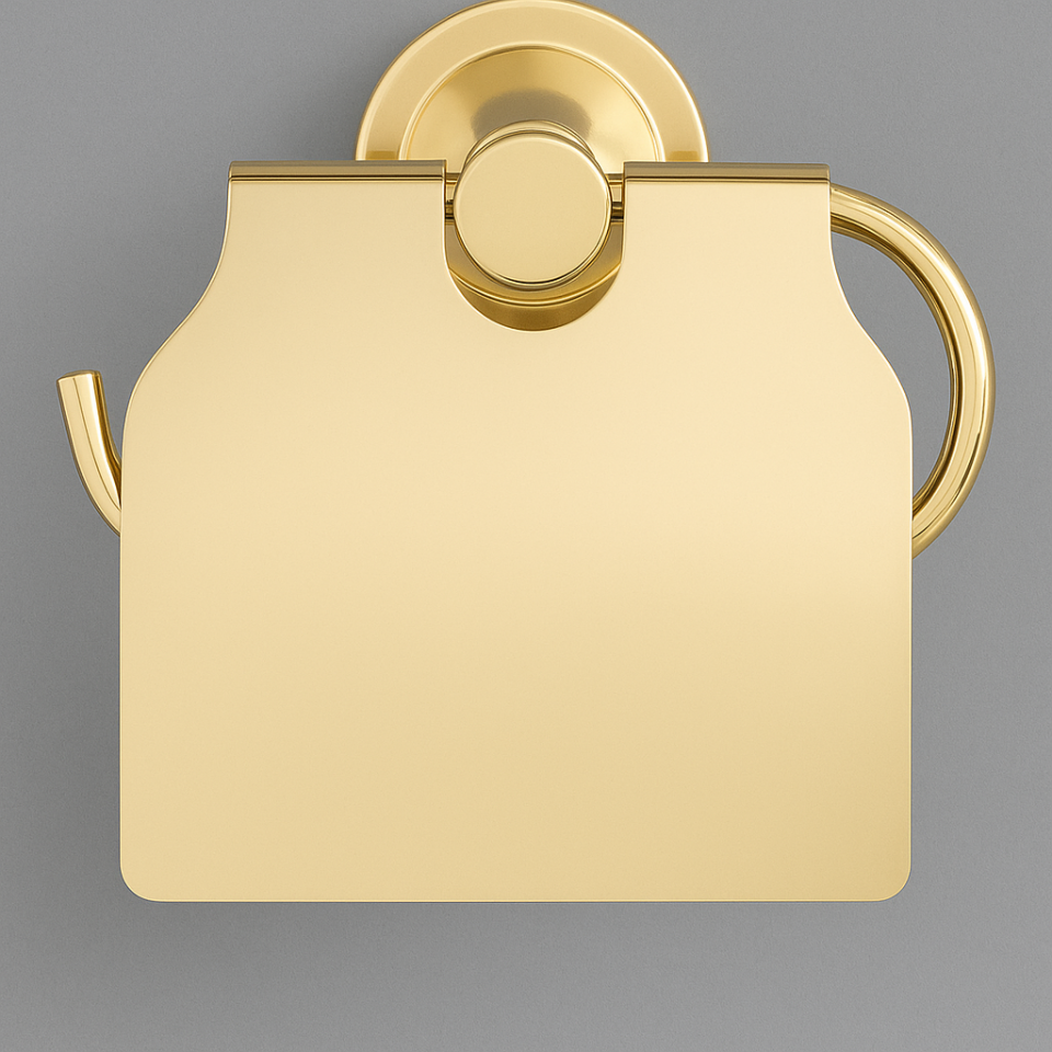 KAPAKLI TUVALET KAĞITLIGI - GOLD