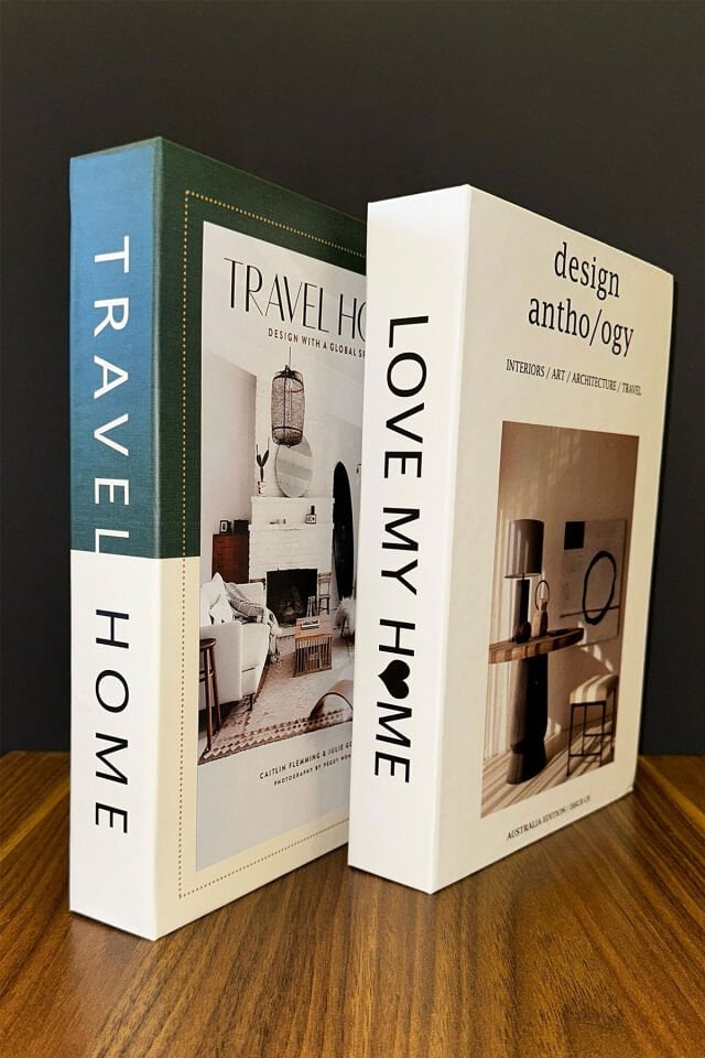 DEKORATİF KİTAP  KUTU 2'Lİ LOVE MY HOME