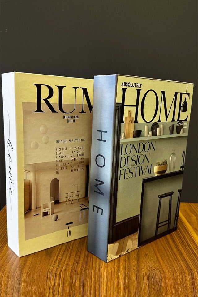 DEKORATİF KİTAP KUTU 2'Lİ HOME