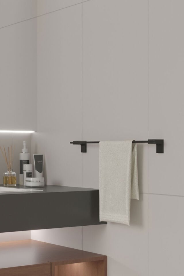 BANYO AKSESUARI SETİ SİYAH 4'lü