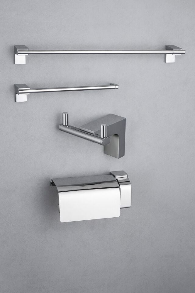 BANYO AKSESUARI SETİ KROM 4'lü