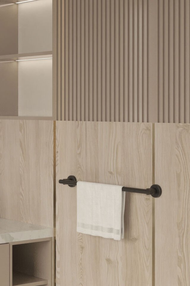 BANYO AKSESUARI SETİ  SİYAH 3'lü