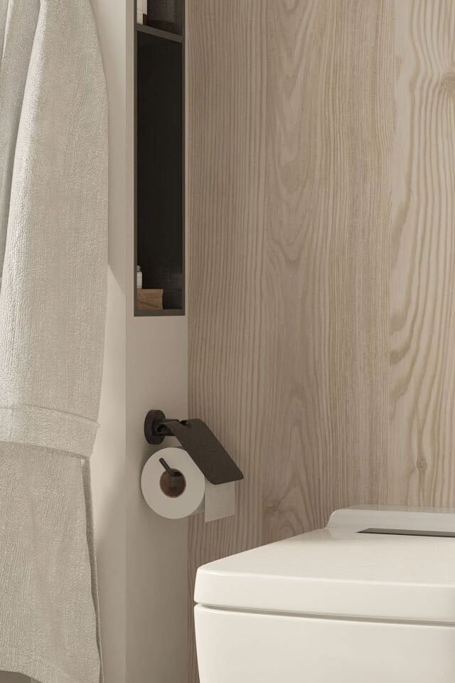 BANYO AKSESUARI SETİ  SİYAH 3'lü