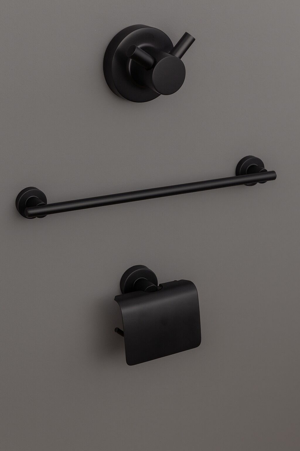 BANYO AKSESUARI SETİ  SİYAH 3'lü