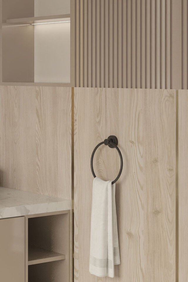 BANYO AKSESUARI SETİ 3'lü  SİYAH