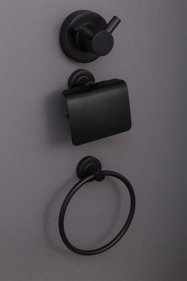 BANYO AKSESUARI SETİ 3'lü  SİYAH