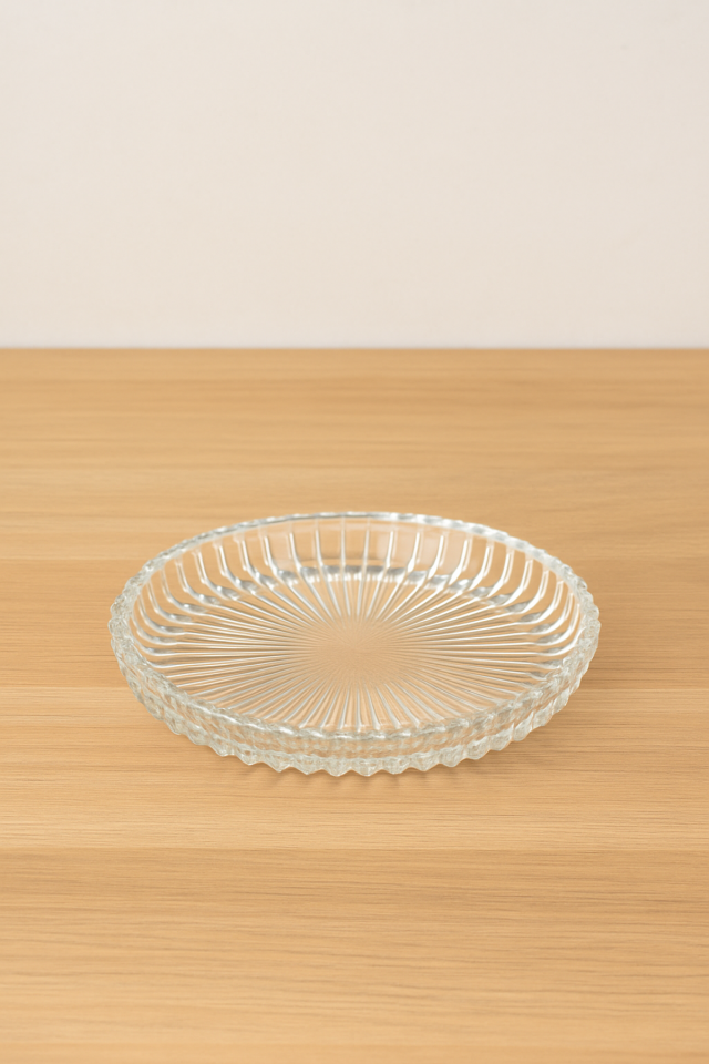 6'lı Cerezlik, Tatlı Tabağı, Sunumluk 14 cm Cam Tabak Seti