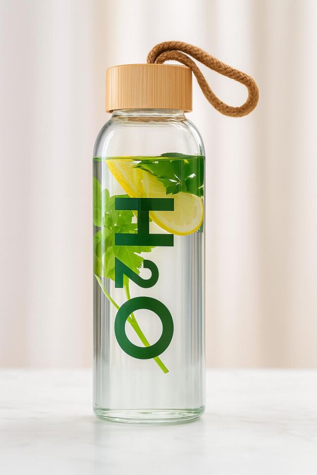 CAM SU ŞİŞESİ 800 ml (Kılıf Hediyeli)