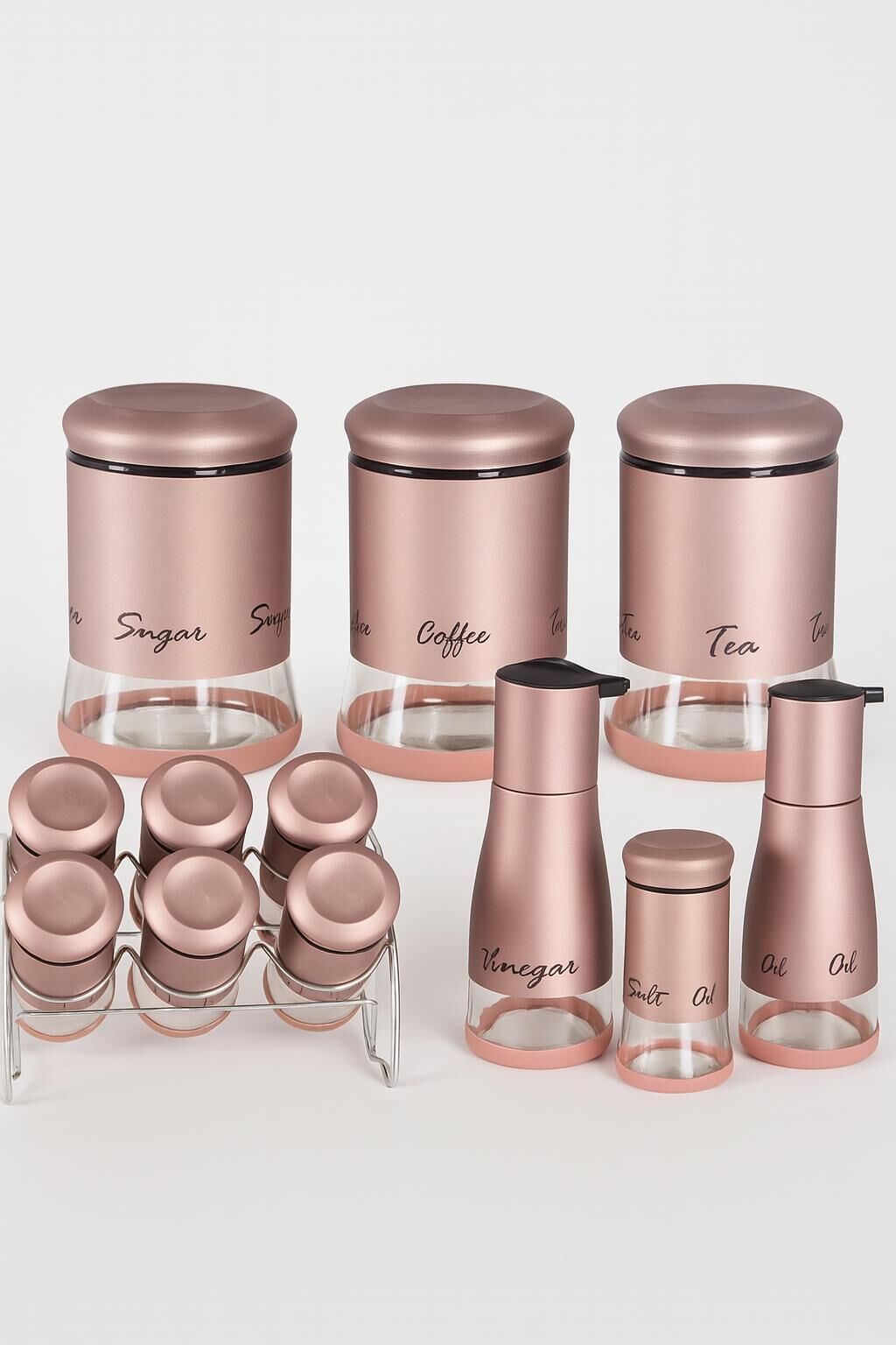 CAM 13 PARÇA BAHARAT SETİ ROSE GOLD