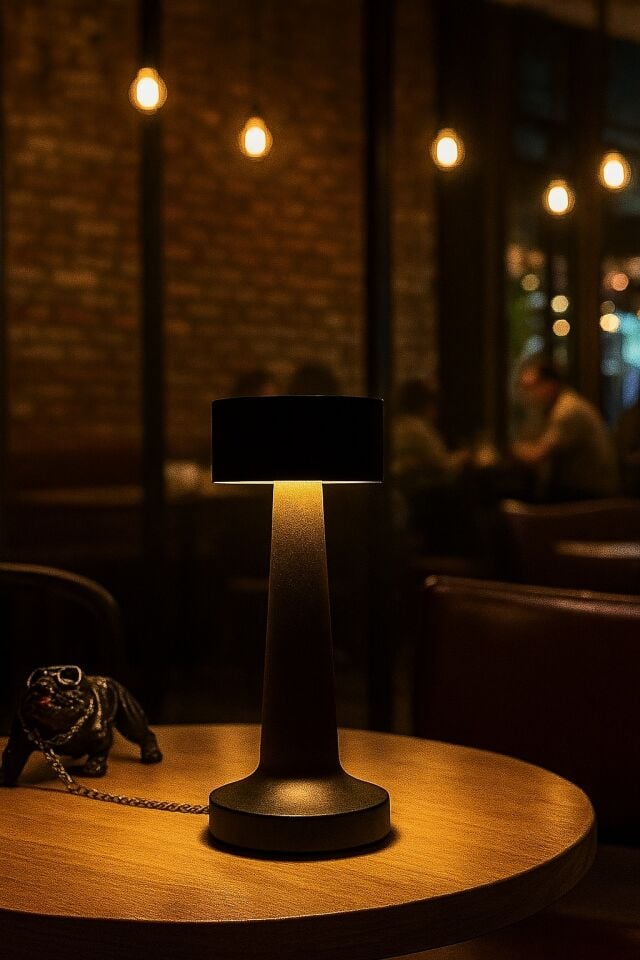 DEKORATİF DOKUNMATİK MASA LAMBASI (METAL)