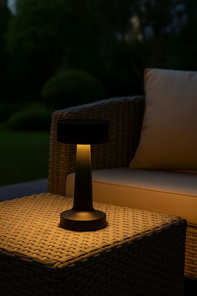 DEKORATİF DOKUNMATİK MASA LAMBASI (METAL)