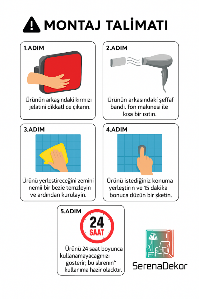 Yapışkanlı  Paslanmaz Çelik Havluluk Raf