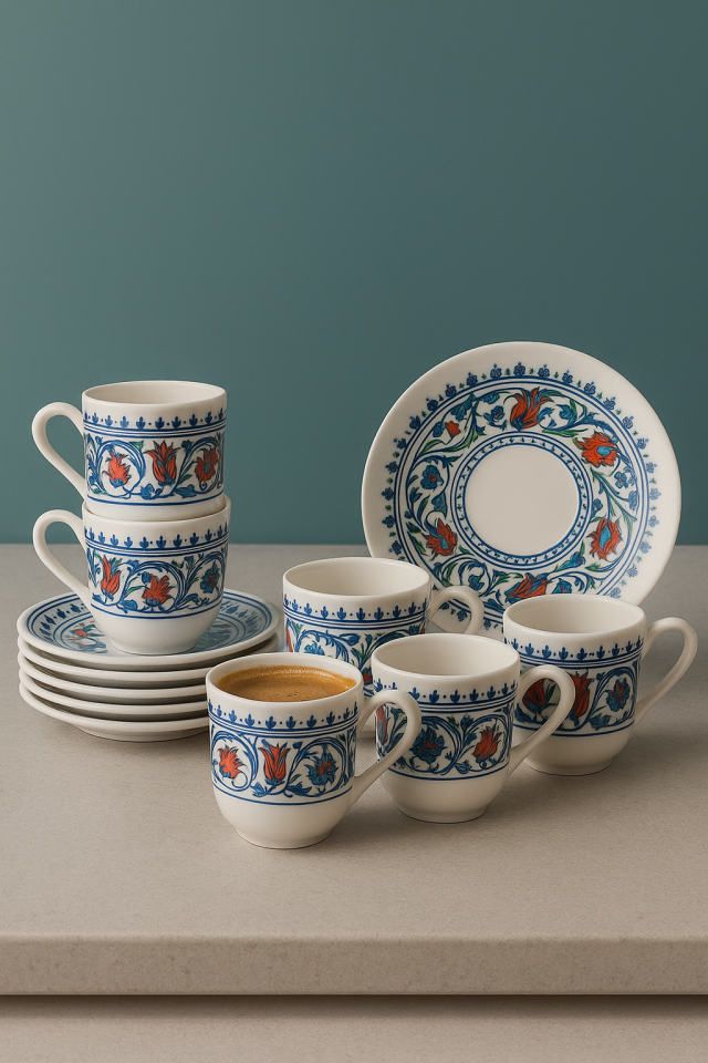 Türk Kahvesi Fincan Takımı 12 parca