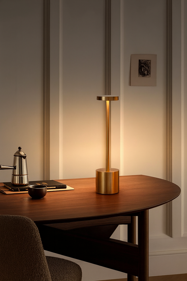 DEKORATİF DOKUNMATİK MASA LAMBASI (METAL)