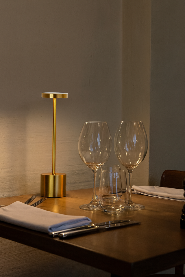 DEKORATİF DOKUNMATİK MASA LAMBASI (METAL)