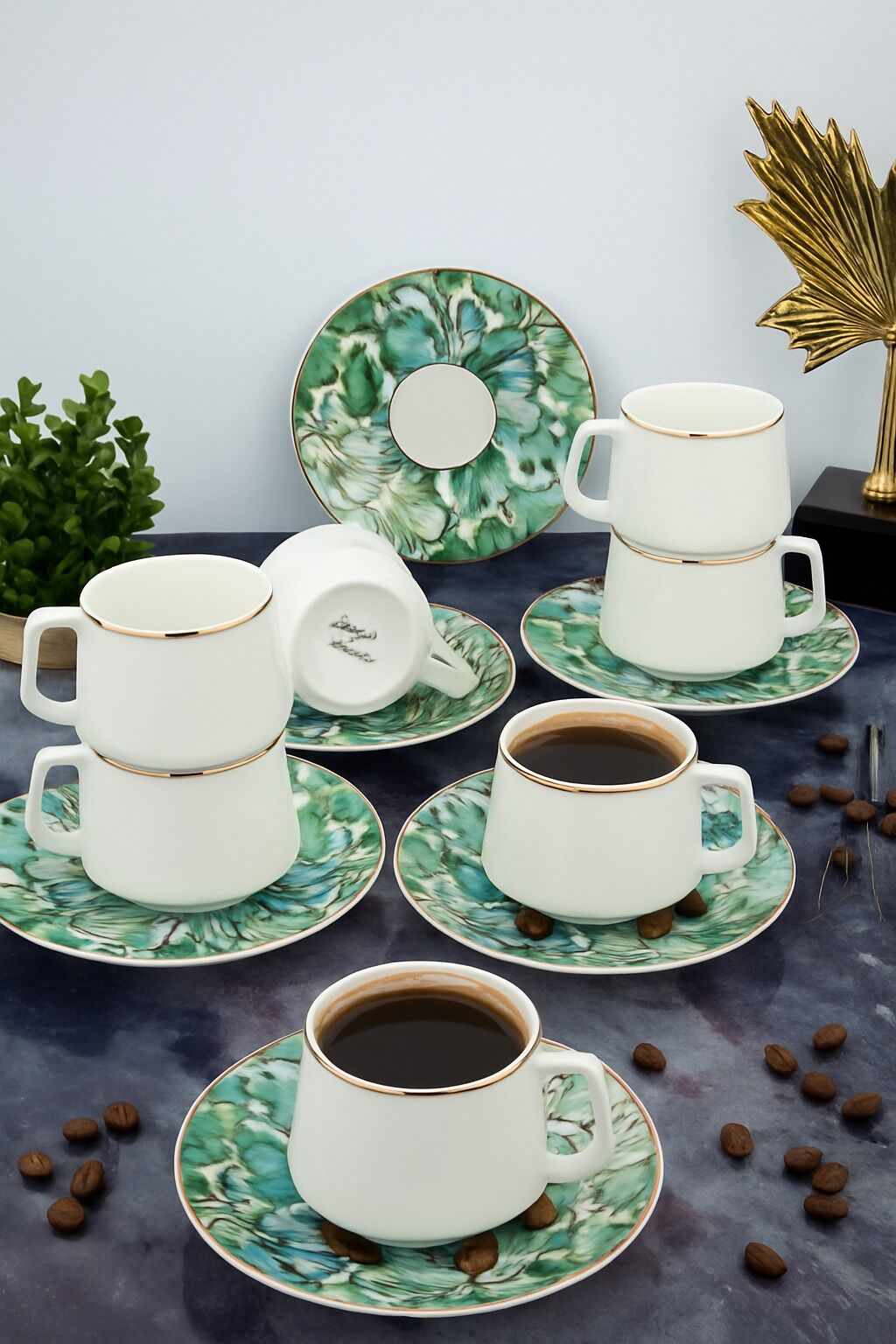 Türk Kahvesi Fincan Takımı 12 parca